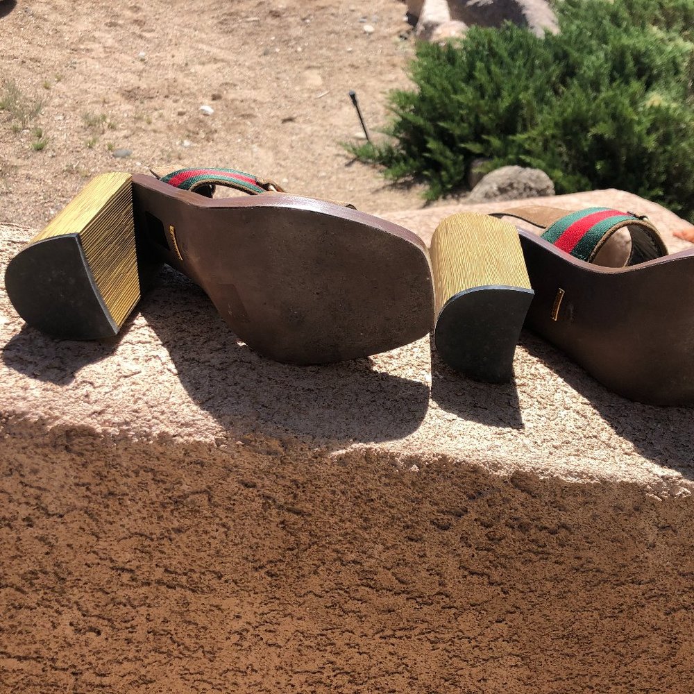 Sexy GUCCI Sandals stacked heel